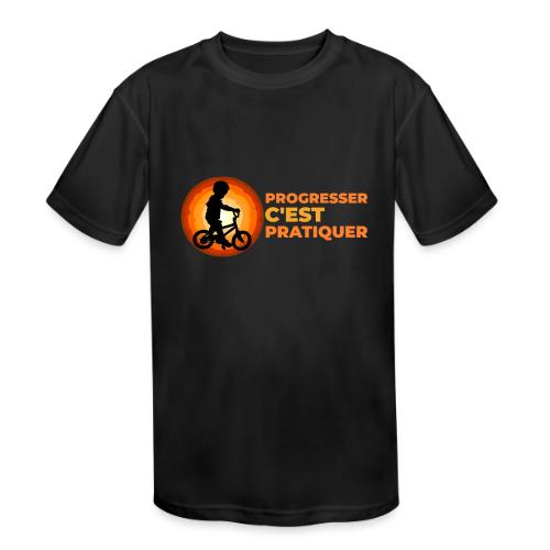 On the Move Towards Progress - Kids' Moisture Wicking Performance T-Shirt