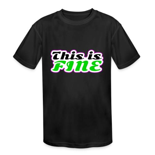 This Is Fine Balance - Kids' Moisture Wicking Performance T-Shirt