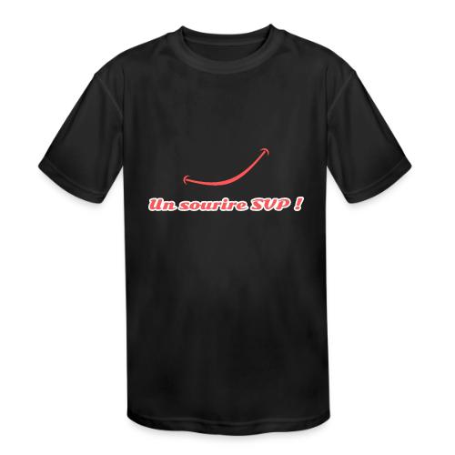 A smile, please! - Kids' Moisture Wicking Performance T-Shirt