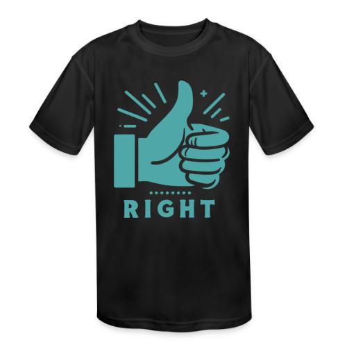 Right - Kids' Moisture Wicking Performance T-Shirt