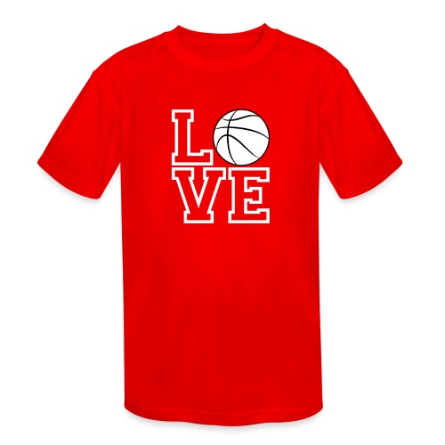Love & Basketball - Kids' Moisture Wicking Performance T-Shirt