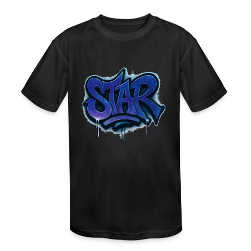 Cosmic STAR Graffiti Tag Tee - Kids' Moisture Wicking Performance T-Shirt