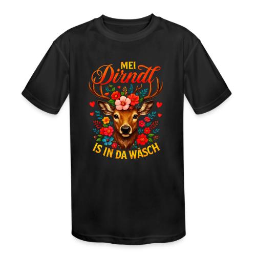 Mei Dirndl is in da Wäsch - Kids' Moisture Wicking Performance T-Shirt