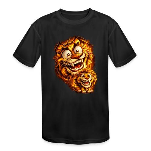 Crazy Double Lion Streetwear - Kids' Moisture Wicking Performance T-Shirt