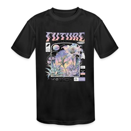 Future Nature Retro-Futuristic - Kids' Moisture Wicking Performance T-Shirt