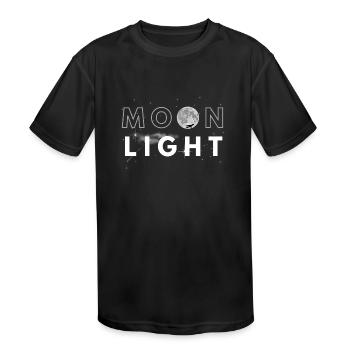 Moonlight - Kids' Moisture Wicking Performance T-Shirt - black - Front