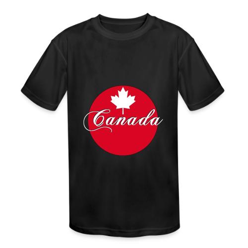 Canada in red and white - Kids' Moisture Wicking Performance T-Shirt