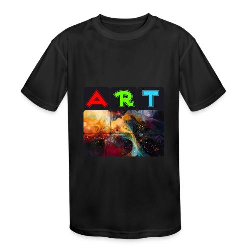 Waves of Art - Kids' Moisture Wicking Performance T-Shirt