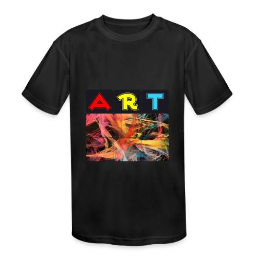 Chaotic Threads of Art - Kids' Moisture Wicking Performance T-Shirt
