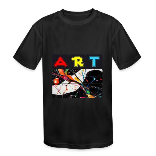 Art in Motion: Color Unleashed - Kids' Moisture Wicking Performance T-Shirt