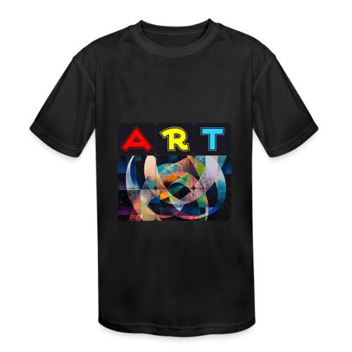 Art of Stripes and Shades - Kids' Moisture Wicking Performance T-Shirt