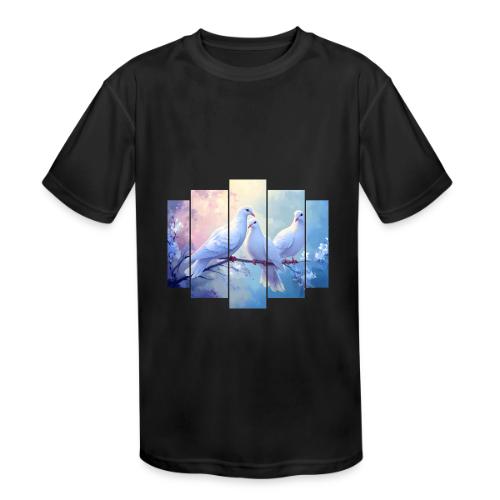 Symbols of Peace and Serenity - Kids' Moisture Wicking Performance T-Shirt