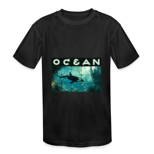 Ocean: Silent Hunter - Kids' Moisture Wicking Performance T-Shirt
