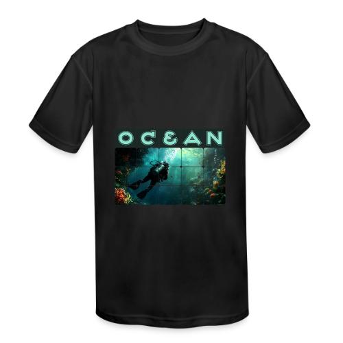 Ocean: Explorer of the Deep - Kids' Moisture Wicking Performance T-Shirt