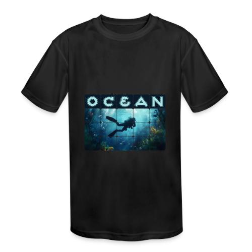 Ocean: Beneath the Blue - Kids' Moisture Wicking Performance T-Shirt