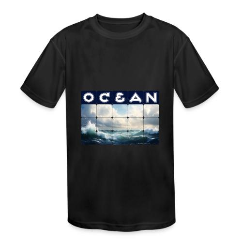 Ocean: Waves of Fury - Kids' Moisture Wicking Performance T-Shirt