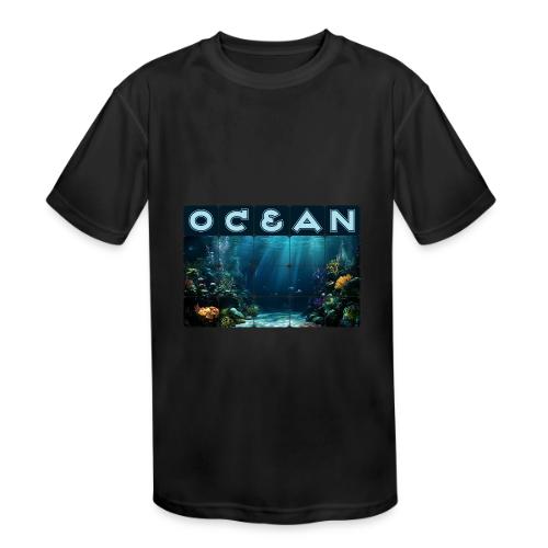 Ocean: Rainbow Reef Life - Kids' Moisture Wicking Performance T-Shirt