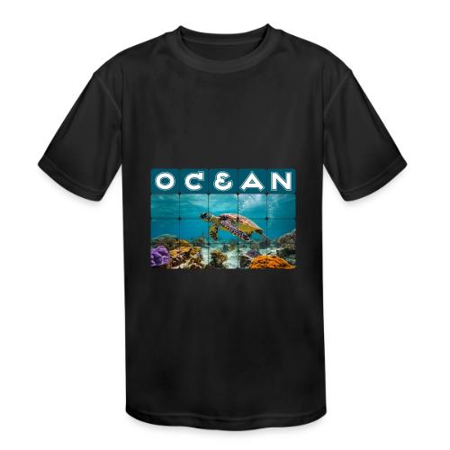 Ocean: Gentle Voyager - Kids' Moisture Wicking Performance T-Shirt