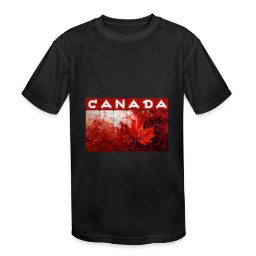 Canada Painted Pride - Kids' Moisture Wicking Performance T-Shirt