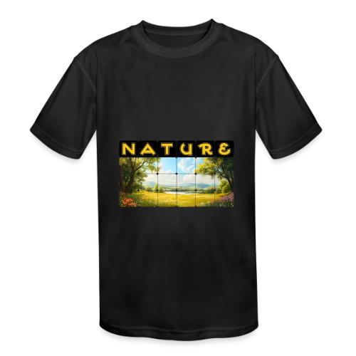 Nature: Summer Fields - Kids' Moisture Wicking Performance T-Shirt