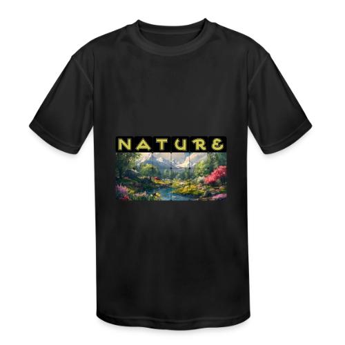 Nature: Spring Awakening - Kids' Moisture Wicking Performance T-Shirt
