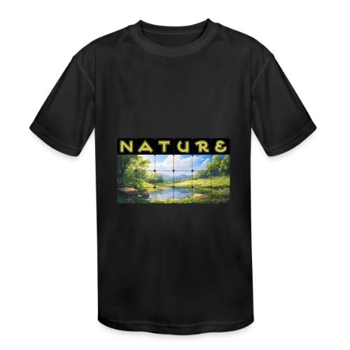 Nature: Springtime Serenity - Kids' Moisture Wicking Performance T-Shirt