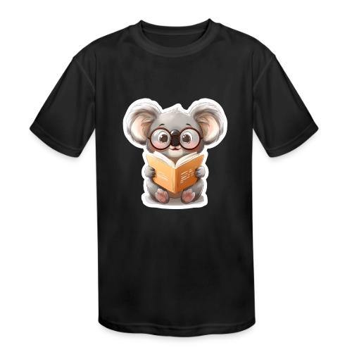 Gamer Koala Reading Strategy Book - Kids' Moisture Wicking Performance T-Shirt