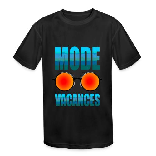 Vacation Mode Enabled - Kids' Moisture Wicking Performance T-Shirt
