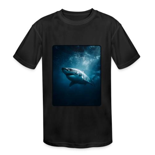 Great White Shark Ocean Design - Kids' Moisture Wicking Performance T-Shirt
