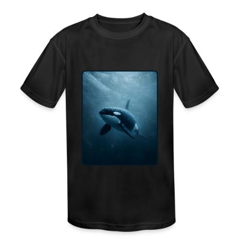 Orca Ocean Wildlife Design - Kids' Moisture Wicking Performance T-Shirt