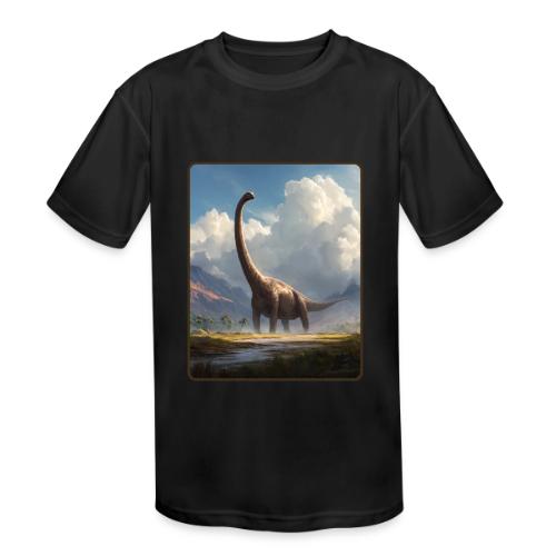 Brachiosaurus Valley Landscape Design - Kids' Moisture Wicking Performance T-Shirt