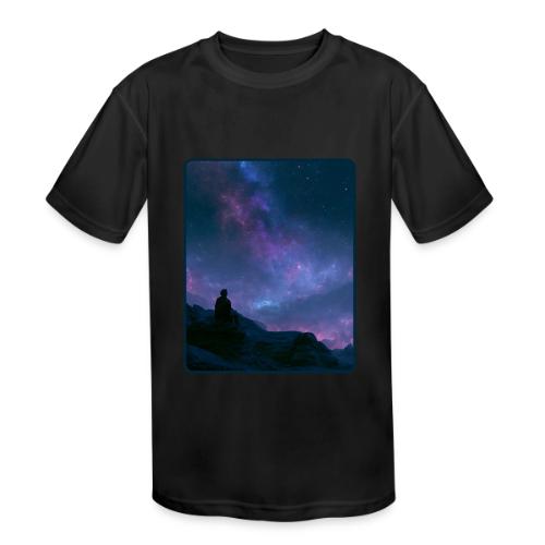 Stargazer Nebula Night Sky Art - Kids' Moisture Wicking Performance T-Shirt