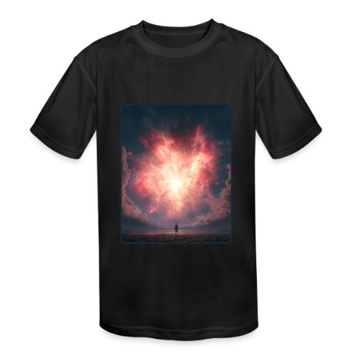 Supernova Sky Sci-Fi Artwork - Kids' Moisture Wicking Performance T-Shirt