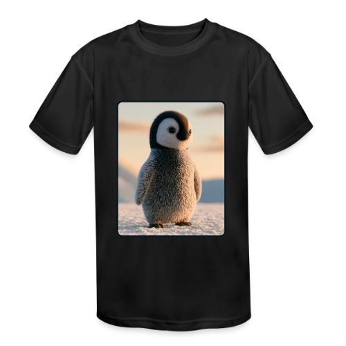 Cute Penguin Chick Sunrise Design - Kids' Moisture Wicking Performance T-Shirt