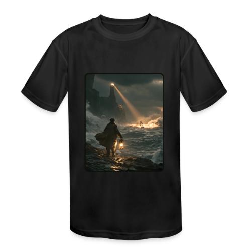 The Lone Lightkeeper's Beacon - Kids' Moisture Wicking Performance T-Shirt