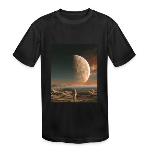 Astronaut on an Alien Moon - Kids' Moisture Wicking Performance T-Shirt