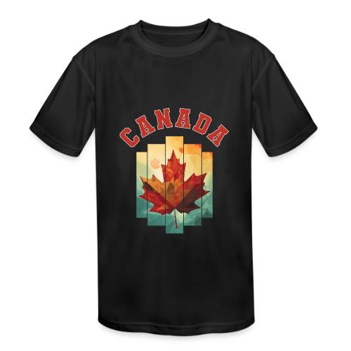 Canada’s Artistic Emblem - Kids' Moisture Wicking Performance T-Shirt