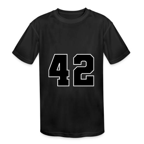 Varsity Number 42 Sports Style - Kids' Moisture Wicking Performance T-Shirt