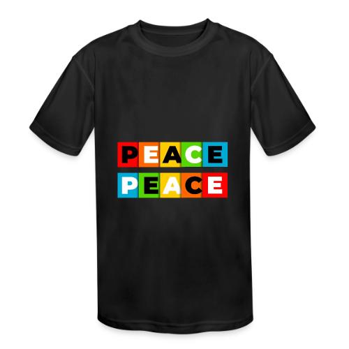 Colorful Peace - Kids' Moisture Wicking Performance T-Shirt