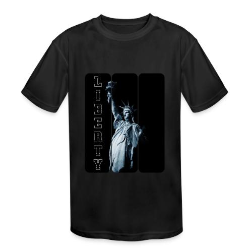 USA: Vertical Liberty - Kids' Moisture Wicking Performance T-Shirt