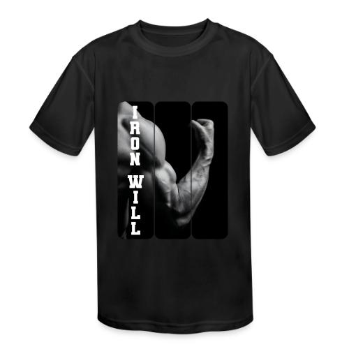 Bodybuilding: Iron Will - Kids' Moisture Wicking Performance T-Shirt