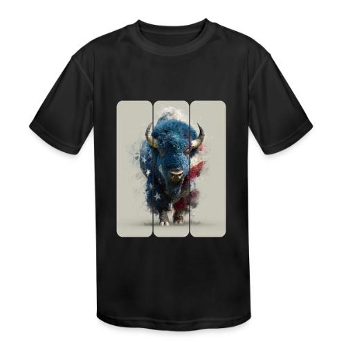USA: Spirit of the Plains - Kids' Moisture Wicking Performance T-Shirt
