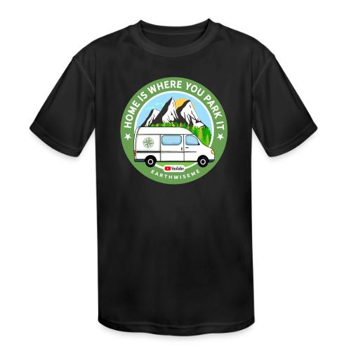 Van Home Travel / La maison est l’endroit où vous la garez / Van - T-shirt performance Enfant