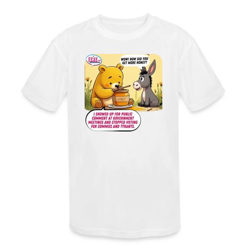 Honey Bear - Fire Tyrants - Kids' Moisture Wicking Performance T-Shirt