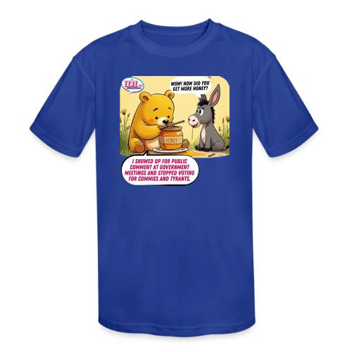 Honey Bear - Fire Tyrants - Kids' Moisture Wicking Performance T-Shirt