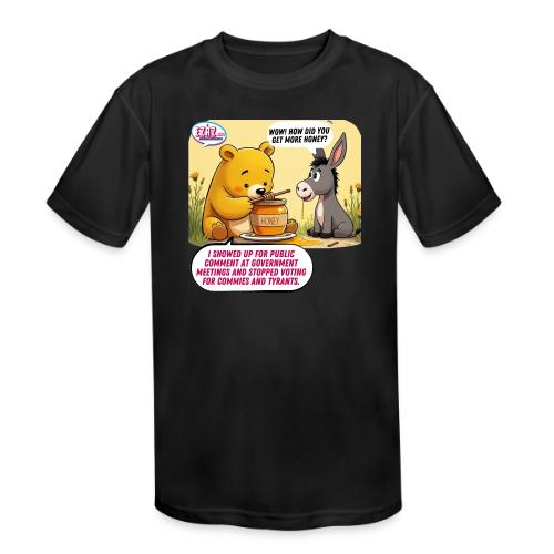 Honey Bear - Fire Tyrants - Kids' Moisture Wicking Performance T-Shirt
