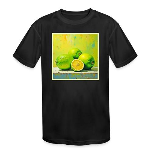 Limes' Bright Summer Pop Design - Kids' Moisture Wicking Performance T-Shirt