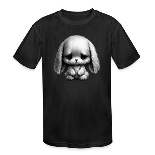 Sad Puppy Meme with Puppy Standing - Kids' Moisture Wicking Performance T-Shirt