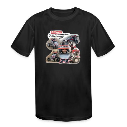 Luke Hall - Eldora Speedway FFN#1 Design 1 - Kids' Moisture Wicking Performance T-Shirt