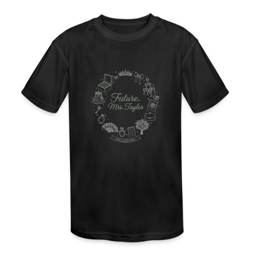 Future Mrs Minimalist Bridal Line Art - Kids' Moisture Wicking Performance T-Shirt